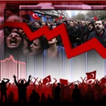 DALL·E 2024 03 04 14.30.00 Design an image that encapsulates a news headline about Turkeys economic crisis featuring a visual story of the economys downfall with people expre e1709544693382