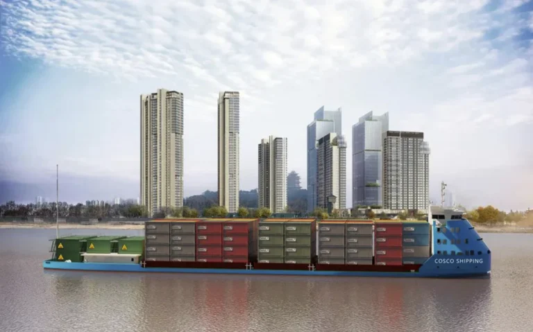 China Launches the Worlds Largest Fully Electric Container Ship with a Battery Capacity Over 50000 kWh